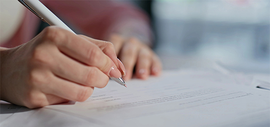 La notificación de fallecimiento